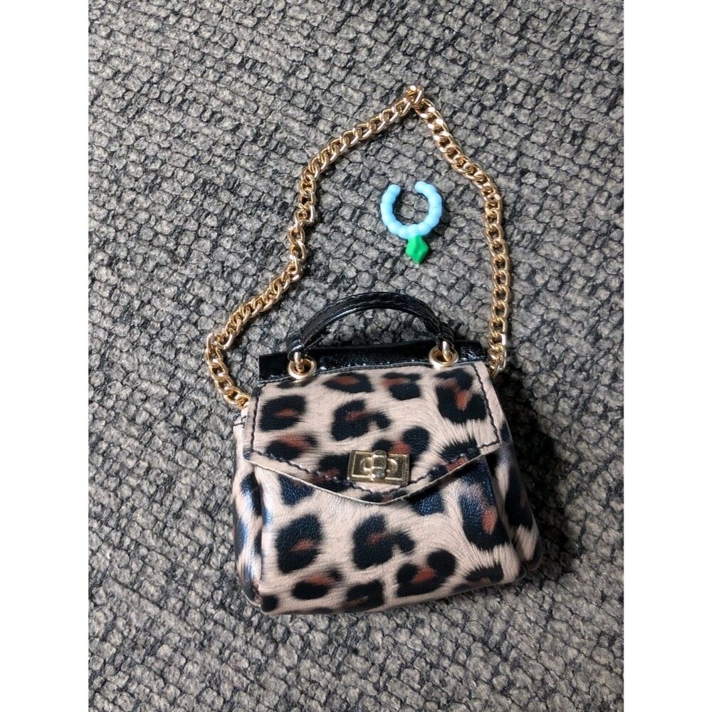 Mini Fashion Doll Leopard print Purse Bag Zuru Accessories Girl Play Toys